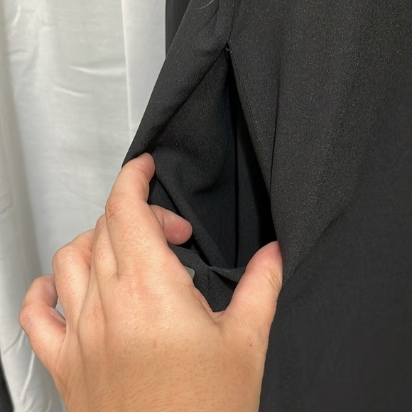 Frank & Oak Modest Black Maxi Dress with Pockets - Picture 3 of 4